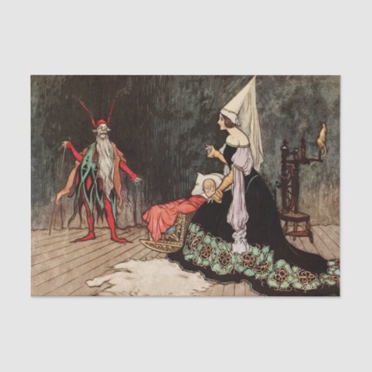 おとぎ話スリーピング美しい 薄葉紙 (正面)