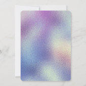 おとぎ話テーマキャッスルアンドレインボー・ユニコーン 招待状 (裏面)