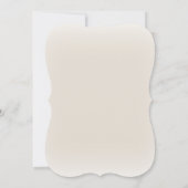 おとぎ話テーマキャッスルキャリッジ金ゴールドバック 招待状 (裏面)