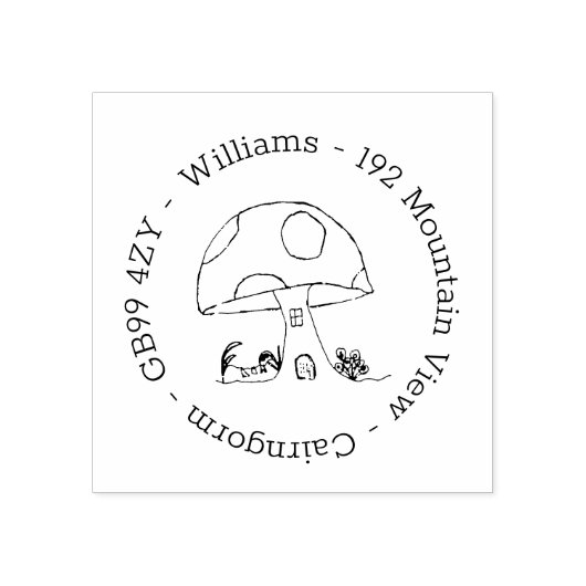 おとぎ話トイドスルハウスアドレスラバースタンプ ラバースタンプ (インプリント)