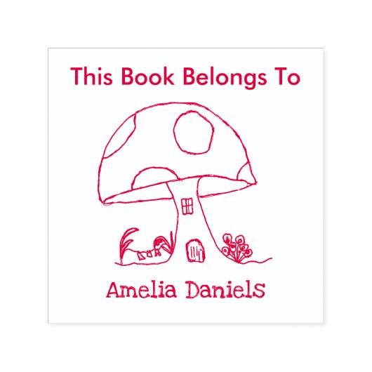 おとぎ話トースツールハウスこの本は属している セルフインキングスタンプ (デザイン)