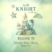 おとぎ話ドリーミードラゴンナイトベイビーシャワーウェルカム ウィンドウサイン (シート3)