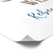 おとぎ話ドリーミードラゴンナイトベイビーシャワーウェルカム ポスター (角)