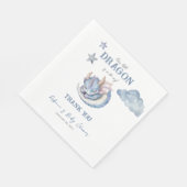 おとぎ話ドリーミードラゴンベビーシャワー スタンダードランチョンナプキン (角)