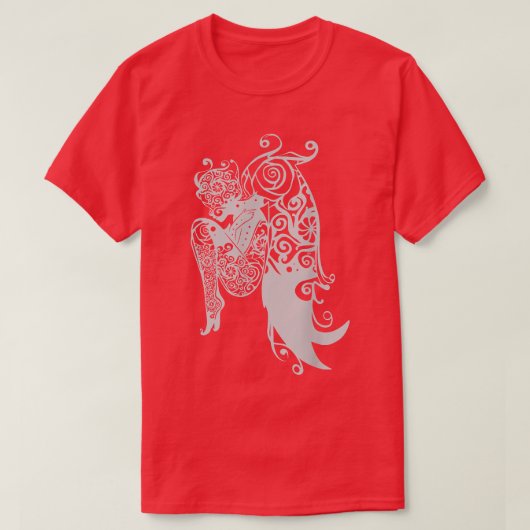 おとぎ話ファンタジーかわいいマンダラトップ Tシャツ (デザイン正面)