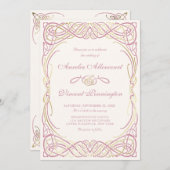 おとぎ話ファンタジーストーリ結婚ブック 招待状 (正面/裏面)