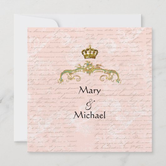 おとぎ話フランスのの台本が日付を救う セーブザデート (裏面)