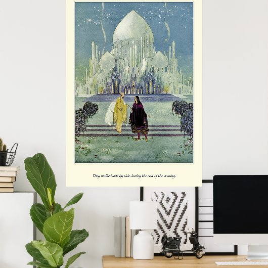 おとぎ話フランスの：彼らは並んで歩いた ポスター (ホームオフィス)