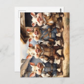 おとぎ話ブタ ポストカード (正面/裏面)