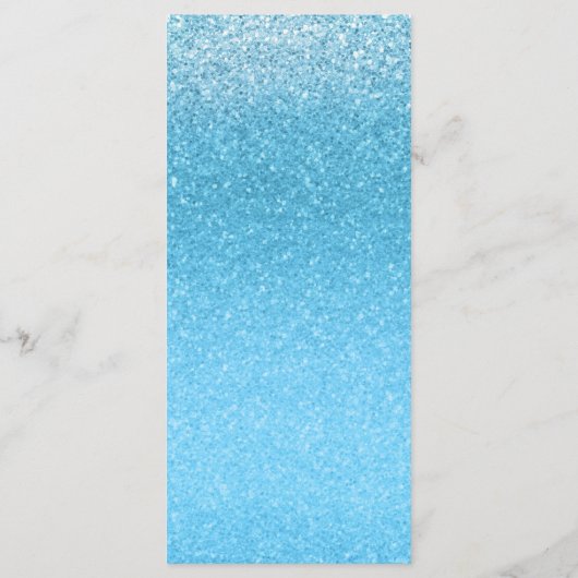 おとぎ話ブルーグリッタースウィート16グラムパーティーメニュー メニュー (裏面)