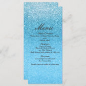 おとぎ話ブルーグリッタースウィート16グラムパーティーメニュー メニュー (正面/裏面)