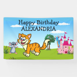 おとぎ話プッシーキャットファブロンドンクイーンビジットおもしろい 横断幕