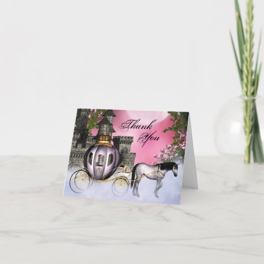 おとぎ話プリンセスありがとう サンキューカード (正面)