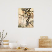 おとぎ話プリンセスとツリー小妖精や小人ポスター ポスター (キッチン)