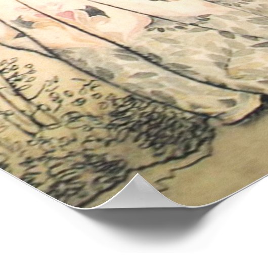 おとぎ話プリンセスとツリー小妖精や小人ポスター ポスター (角)