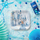 おとぎ話プリンセスキャッスルガールバースデーパーティー ペーパープレート (パーティー)