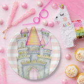 おとぎ話プリンセスキャッスルバースデーパーティー ペーパープレート (パーティー)