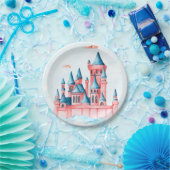おとぎ話プリンセスキャッスルバースデーパーティー ペーパープレート (パーティー)