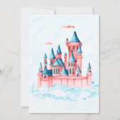 おとぎ話プリンセスキャッスルバースデーパーティー 招待状 (裏面)