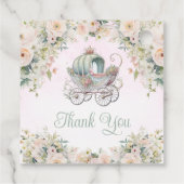 おとぎ話プリンセスキャリッジウォーターカラーフローラ フェイバータグ (裏面)