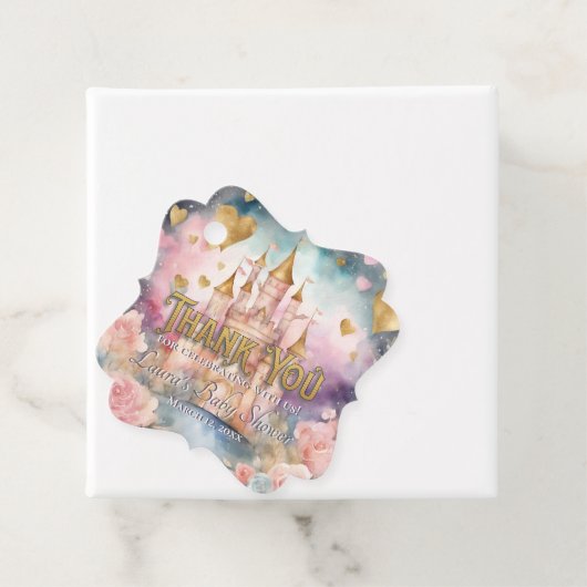 おとぎ話プリンセスベイビーシャワーありがとう フェイバータグ (インサイチュ)