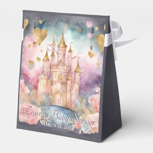 おとぎ話プリンセスベビーシャワー フェイバーボックス (裏面サイド)