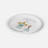 おとぎ話プリンセス誕生日パーティー紙プレート ペーパープレート (アングル)