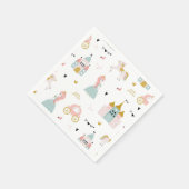 おとぎ話プリンセス誕生日パーティー スタンダードカクテルナプキン (角)