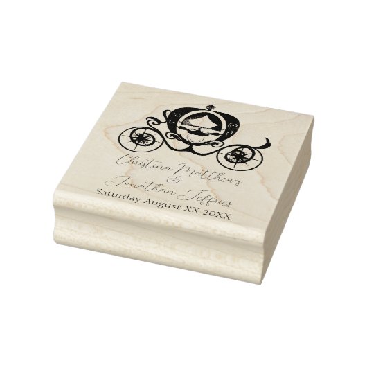 おとぎ話プリンセス馬車と名前をカスタムする ラバースタンプ (スタンプ)