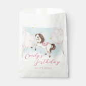 おとぎ話ベビーポニーピンクバルーン星誕生日 フェイバーバッグ (正面)