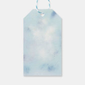 おとぎ話ベビーポニーブルー風船スターシャワー ギフトタグ (裏面)