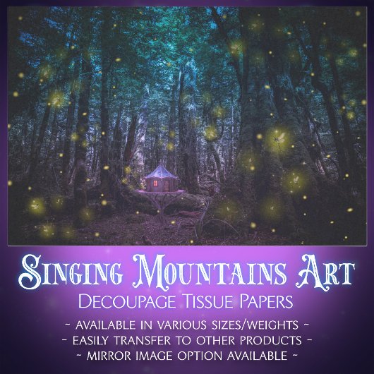 おとぎ話ホタルの森のファンタジー切り離し 薄葉紙