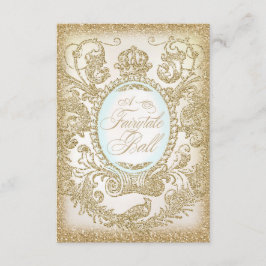 おとぎ話ボールプロム3.5 x 5 招待状