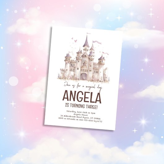 おとぎ話マジカルパーティー誕生日 招待状