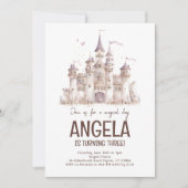 おとぎ話マジカルパーティー誕生日 招待状 (正面)