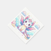 おとぎ話モダンドラゴンベビーシャワー スタンダードカクテルナプキン (角)