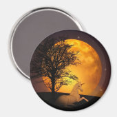 おとぎ話ユニコーンフルムーンマグネット マグネット (正面/裏面)