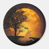 おとぎ話ユニコーンフルムーンマグネット マグネット (正面)