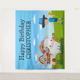 おとぎ話リトルボーイブルー タペストリー