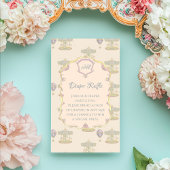 おとぎ話ヴィンテージアミューズメントパークベビーシャワー エンクロージャーカード