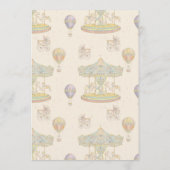 おとぎ話ヴィンテージアミューズメントパークベビーシャワー メニュー (裏面)