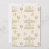 おとぎ話ヴィンテージアミューズメントパークベビーシャワー 招待状 (裏面)