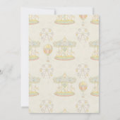 おとぎ話ヴィンテージアミューズメントパークベビーシャワー 招待状 (裏面)