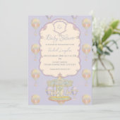 おとぎ話ヴィンテージアミューズメントパークベビーシャワー 招待状 (スタンド正面)