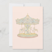 おとぎ話ヴィンテージアミューズメントパークベビーシャワー 招待状 (裏面)