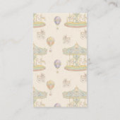 おとぎ話ヴィンテージ遊園地ディスプレイシャワー エンクロージャーカード (裏面)