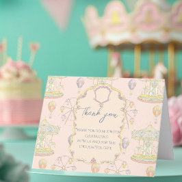 おとぎ話ヴィンテージ遊園地 サンキューカード