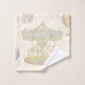 「おとぎ話ヴィンテージ遊園地」 バスタオルセット (ウォッシュタオル)