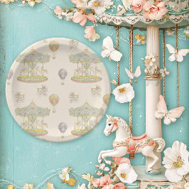 おとぎ話ヴィンテージ遊園地 ペーパープレート