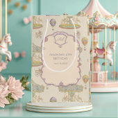 おとぎ話ヴィンテージ遊園地 ミディアムペーパーバッグ